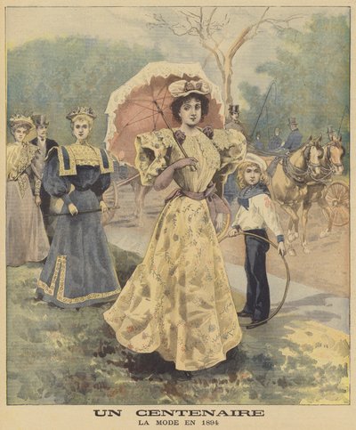 100周年：1894年のファッション 作： French School